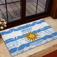 Custom Uruguay Football Rubber Doormat Vamo La Celeste