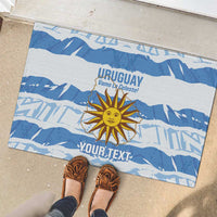 Custom Uruguay Football Rubber Doormat Vamo La Celeste