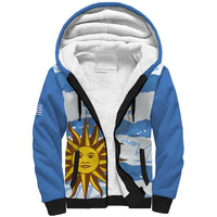 Custom Uruguay Football Sherpa Hoodie Vamo La Celeste