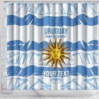 Custom Uruguay Football Shower Curtain Vamo La Celeste