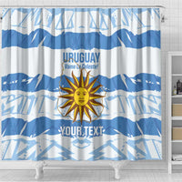 Custom Uruguay Football Shower Curtain Vamo La Celeste