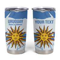 Custom Uruguay Football Tumbler Cup Vamo La Celeste