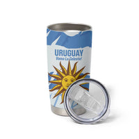 Custom Uruguay Football Tumbler Cup Vamo La Celeste