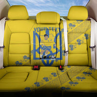 Personalised Ukraine Football Back Car Seat Cover Glory to Ukrainian