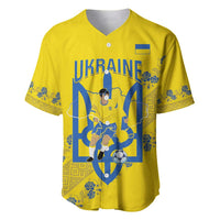 Personalised Ukraine Football Baseball Jersey Glory to Ukrainian