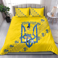 Personalised Ukraine Football Bedding Set Glory to Ukrainian