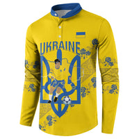 Personalised Ukraine Football Button Sweatshirt Glory to Ukrainian