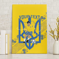 Personalised Ukraine Football Canvas Wall Art Glory to Ukrainian