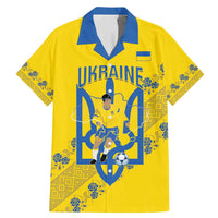 Personalised Ukraine Football Family Matching Mermaid Dress and Hawaiian Shirt Glory to Ukrainian