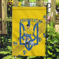 Personalised Ukraine Football Garden Flag Glory to Ukrainian