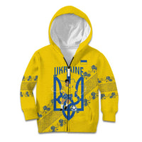 Personalised Ukraine Football Kid Hoodie Glory to Ukrainian