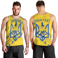 Personalised Ukraine Football Men Tank Top Glory to Ukrainian