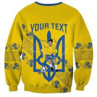 Personalised Ukraine Football Sweatshirt Glory to Ukrainian
