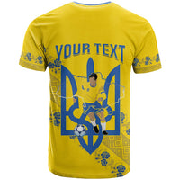 Personalised Ukraine Football T Shirt Glory to Ukrainian