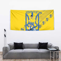 Personalised Ukraine Football Tapestry Glory to Ukrainian