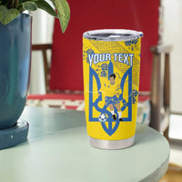 Personalised Ukraine Football Tumbler Cup Glory to Ukrainian