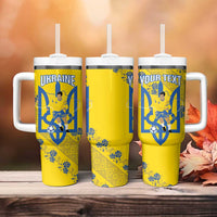 Personalised Ukraine Football Tumbler With Handle Glory to Ukrainian