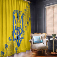 Personalised Ukraine Football Window Curtain Glory to Ukrainian