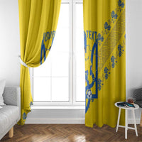 Personalised Ukraine Football Window Curtain Glory to Ukrainian