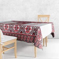 Ukraine Tablecloth Traditional Braided Rope Belt Red Folk Pattern