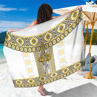 Ukraine Sarong Traditional Braided Rope Belt Yellow Folk Pattern