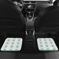 Ukraine Car Mats Traditional Braided Rope Belt Green Folk Pattern