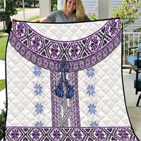 Ukraine Quilt Traditional Braided Rope Belt Purple Folk Pattern