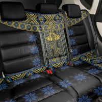 Ukraine Back Car Seat Cover Traditional Braided Rope Belt Folk Pattern National Color