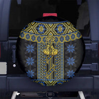 Ukraine Spare Tire Cover Traditional Braided Rope Belt Folk Pattern National Color