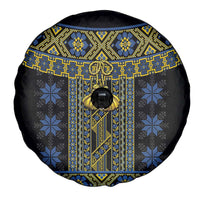 Ukraine Spare Tire Cover Traditional Braided Rope Belt Folk Pattern National Color