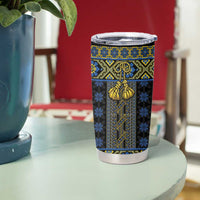 Ukraine Tumbler Cup Traditional Braided Rope Belt Folk Pattern National Color
