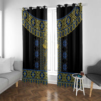 Ukraine Window Curtain Traditional Braided Rope Belt Folk Pattern National Color