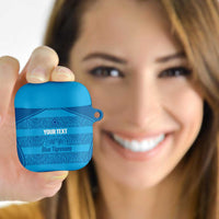 Custom India Football 2026 AirPods Case Come On Blue Tigresses - Blue Version