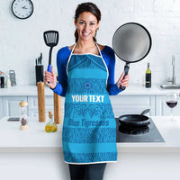 Custom India Football 2026 Apron Come On Blue Tigresses - Blue Version