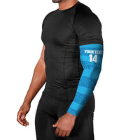 Custom India Football 2026 Arm Sleeves Come On Blue Tigresses - Blue Version