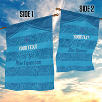 Custom India Football 2026 Garden Flag Come On Blue Tigresses - Blue Version