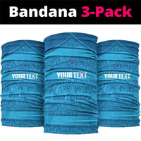 Custom India Football 2026 Neck Gaiter Come On Blue Tigresses - Blue Version