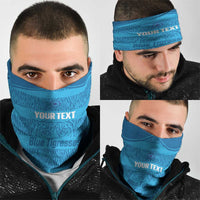 Custom India Football 2026 Neck Gaiter Come On Blue Tigresses - Blue Version