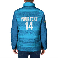 Custom India Football 2026 Padded Jacket Come On Blue Tigresses - Blue Version
