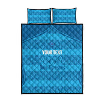 Custom India Football 2026 Quilt Bed Set Come On Blue Tigresses - Blue Version