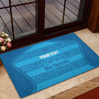Custom India Football 2026 Rubber Doormat Come On Blue Tigresses - Blue Version