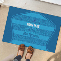 Custom India Football 2026 Rubber Doormat Come On Blue Tigresses - Blue Version