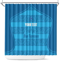 Custom India Football 2026 Shower Curtain Come On Blue Tigresses - Blue Version