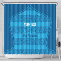 Custom India Football 2026 Shower Curtain Come On Blue Tigresses - Blue Version