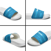 Custom India Football 2026 Slide Sandals Come On Blue Tigresses - Blue Version