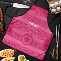 Custom India Football 2026 Apron Come On Blue Tigresses - Pink Version