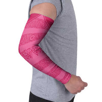 Custom India Football 2026 Arm Sleeves Come On Blue Tigresses - Pink Version