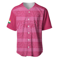Custom India Football 2026 Baseball Jersey Come On Blue Tigresses - Pink Version