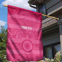 Custom India Football 2026 Garden Flag Come On Blue Tigresses - Pink Version