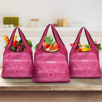Custom India Football 2026 Grocery Bag Come On Blue Tigresses - Pink Version